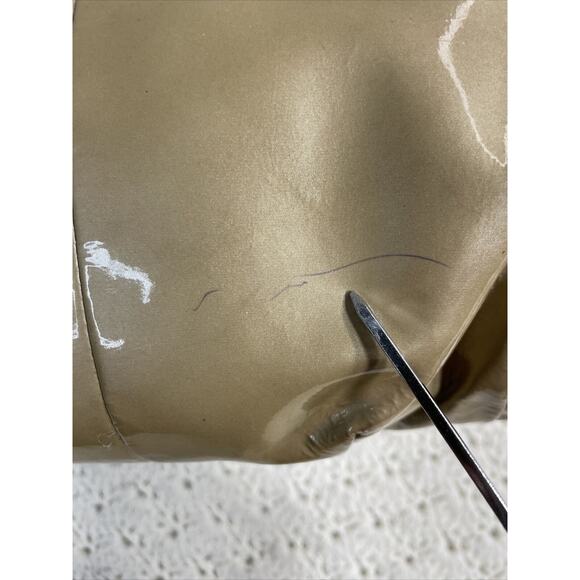 Coach Madison Maggie GOLD Patent Leather Shoulder HOBO Bag K1169-18760 - Picture 10 of 16